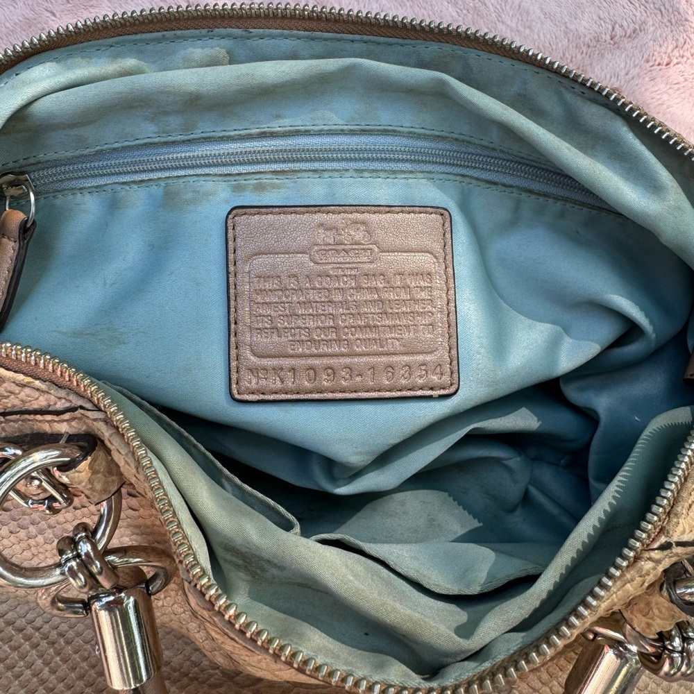 Coach Madison Sophia Python Leather Tan - image 4